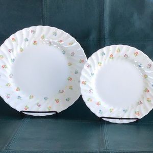 Wedgwood Bone China Plates One Salad One Bread Cascade Pattern